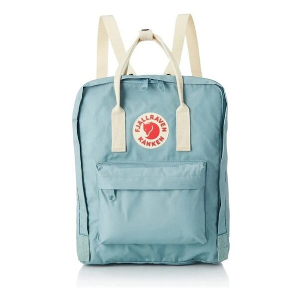 Fjallraven Kanken Original Backpack in color Sky Blue / Light Oak, NWT - Picture 1 of 6